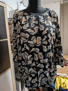 Shirt Damen Gr. L Langarm Laura Torelli Blumenmuter - Bild 1 von 1