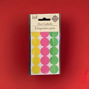 315 Yard Garage Rummage Sale Price Tags Blank Round Sticker Labels 3 Colors *New - Picture 1 of 7