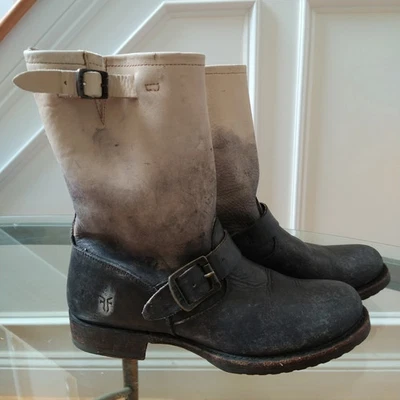 FRYE Veronica Boots Women's 7.5 Ombre Stonewash Mid Calf - Изображение 1 из 4