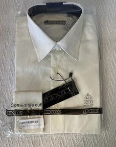 Luxton Herren Slim Fit Weiß Oberhemd Wandelbare Manschette 32/33 Slim Fit 14 - Bild 1 von 4