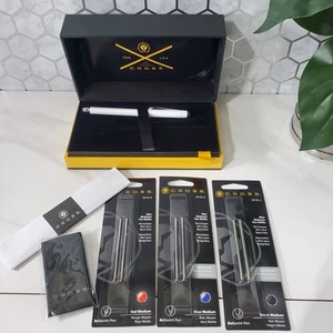 Cross Tech3+ Pearl White PVD Multifunctional Pen With Stylus and Refills #AT0090 - Picture 1 of 17