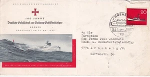 G011 Germany 1965 The 100th Anniversary of the Life-saving Service FDC - Picture 1 of 1