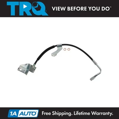 TRQ Front Left Brake Hose Fits 1997-1998 Ford Expedition 97-01 F-150 97-99 F-250 - Image 1 of 4