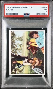 Faces 1972 Panini Cantanti 72 #248 Salón de la Fama del Rock and Roll PSA-3 en muy buena condición - Imagen 1 de 2
