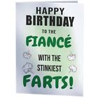 Joke Funny Birthday Card for Fiancé With the Stinkiest Farts