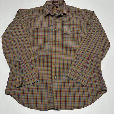 VTG Chaps Ralph Lauren Shirt Mens Size Large Plaid Long Sleeve Button Up - Image 1 of 4