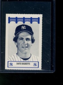1992 The Wiz/Fisher New York Yankees of the '70's Dave Righetti
