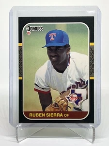 1987 Donruss Ruben Sierra #346 Rookie Card RC Texas Rangers - Picture 1 of 2