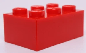 Lego 4x Red 2 x 3 Brick - Picture 1 of 1