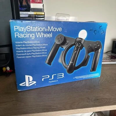 EU Exclusive Sony Move Racing Wheel PS3 PlayStation Motion Controller - Image 1 of 4