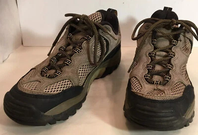 Merrell Baja Ventilator Walnut Khaki Leather Hiking Shoes 10810 Women 6.5/37 VGC - Image 1 of 4