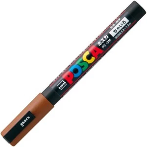 Uni Posca PC3M.21 Water-Based Paint Marker, Fine Point, Brown - Picture 1 of 2