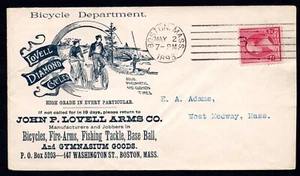 US 1893 MANUFACTURER OF FIREARMS JOHN P. LOVELL ARMS CO. ADVERTISING CONVERTIBLE - Picture 1 of 2