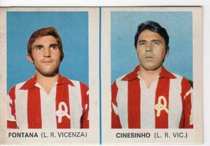 figurine FOOTBALLERS EDIS 1968/69 FROM DISTRIBUTOR NEW VICENZA FONTANA CINESINHO - Picture 1 of 1