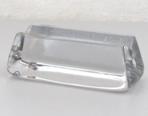 Antique Embossed Glass Reflective Paperweight ~ JAMES ADAIR Sewickley PA-C1900 - Picture 1 of 9