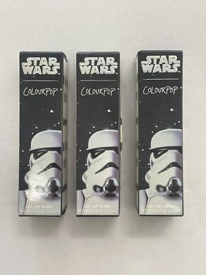 3x Star Wars Colourpop Lux Brillo de Labios Color Imperial 0.14oz Juego de 3 Colores Pop Foto 1 de 4
