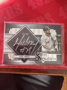 2022 Topps Five Star Jose Abreu firme argento #/40. Auto! Chicago White Sox - Foto 1 di 2