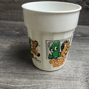 The Adventures of Gumby & Friends Gumby and Pokey vintage plastic cup as is 30 - Picture 1 of 3
