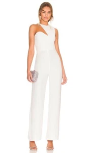 Amanda Uprichard x REVOLVE Gilda Jumpsuit Ivory White Formal Party XS NWOT $277 - Picture 1 of 7