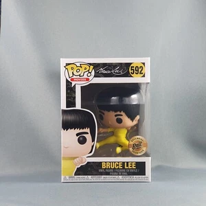 Bruce Lee Funko Pop Vinilo Juego de la Muerte Cebo Exclusivo Salto Patada #592 - Imagen 1 de 6