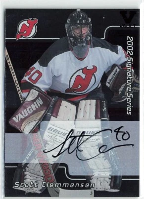 2001-02 ITG Signature Series - Scott Clemmensen - Vault Buybacks Auto 2002 Black - Image 1 of 2
