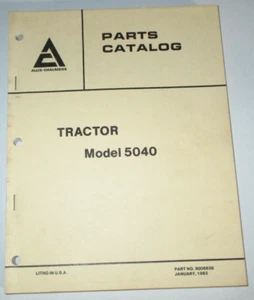 Allis Chalmers 5040 Tractor Parts Catalog Manual Book AC ORIGINAL! 9006636 1/83 - Picture 1 of 3