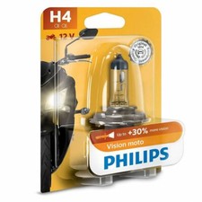 Philips H4 Vision Moto Halogen - Motorcycle Lamp Single