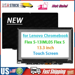 13" Flex 5-13IML05 LCD Touch Screen Assembly+Bezel for Lenovo IdeaPad Chromebook - Picture 1 of 7