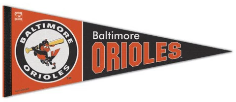 BALTIMORE ORIOLES 1966-88-Style Cooperstown Collection Premium Felt PENNANT Cover