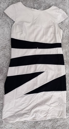 Abito donna Alyx taglia 10 tubino marrone e nero manica corta