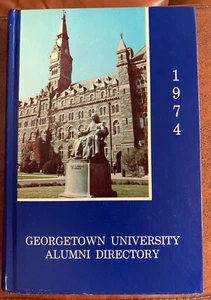 Directorio de Antiguos Alumnos de la Universidad de Georgetown 1974 MUY RARO - Imagen 1 de 2