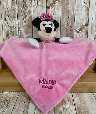 Disney Baby Minnie Mouse Pink Plush Baby Lovey Satin Back - Изображение 1 из 4