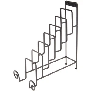 Bard's Wrought Iron 8 Plate Table Stand, 14.25" x 7" x 12" (For 6" - 9" Plates) - Picture 1 of 1