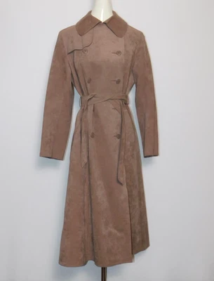 *Trinchera de Colección Gino Rossi Para Wilson Gamuza Terracota Doble Pecho Talla 14 Foto 1 de 4