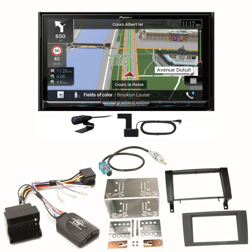 Pioneer AVIC-Z930DAB Navigation Bluetooth CD MP3 Einbauset für Mercedes SLK R171 - Bild 1 von 1