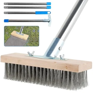 Cepillos de cubierta de acero inoxidable para fregar de alta resistencia, cepillo de fregar de cubierta de 65" con... - Imagen 1 de 6