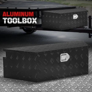 Caja de almacenamiento de herramientas lengüeta cama maletero camión camión aluminio 38" W con cerradura negra - Imagen 1 de 7
