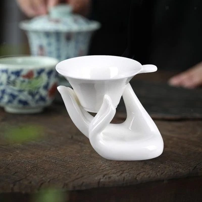 Ceramic Tea Infuser Teaware Kung Fu Tea Decoration Ceramic Tea Leak Tea Ceremony - Image 1 of 4