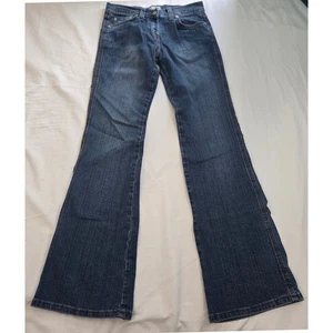 VINTAGE Etam Low Rise Flare Bootcut Jeans Y2K W27 L33 Stretch Denim UK 8 US 4-6 - Bild 1 von 11