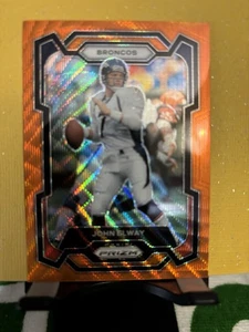 Panini Prizm 2023 - John Elway #89 Orange Wave Prizm/60 - Imagen 1 de 4