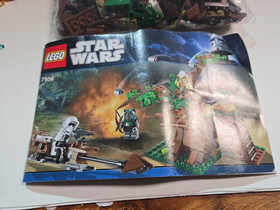 2011 LEGO STAR WARS EWOK ATTACK (7956) COMPLETE W MINIFIGURES INSTRUCTIONS & BOX