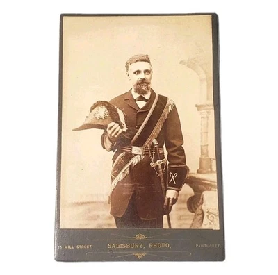 Антикварная картотека 1890-х годов человек в форме патриархов воинствующих странных стипендиатов - Изображение 1 из 2