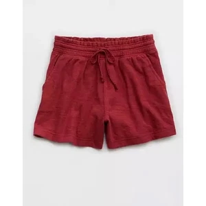 Aerie Size Medium M Red Endless Summer Shorts Summer Burgundy Lounge Sweatshorts - Picture 1 of 12