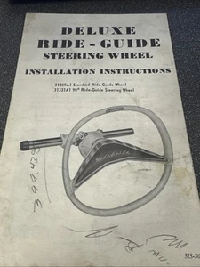 Vintage Ride-Guide Steering Wheel Installation Instructions Boat booklet 1960s - Picture 1 of 5
