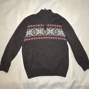 Boys Winter Christmas Sweater Size Small Urban Pipeline Gray Pullover - Picture 1 of 8