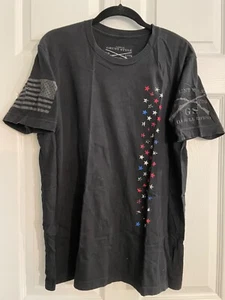 Grunt Style Herren TShirt Sterne Kurzarm Military USA Baumwolle schwarz Gr. L - Bild 1 von 5
