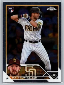 Matthew Batten Base Rookie RC 2023 Topps Chrome Update Baseball - Picture 1 of 1
