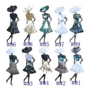 Muschel Ballett Tänzerin Anhänger Damen Mädchen Kleid Tanzen Ballerina Brosche Anstecknadel - Bild 1 von 26