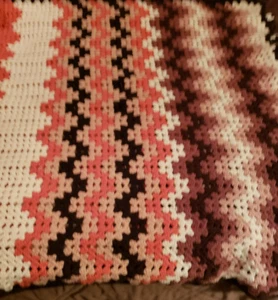 Manta afgana vintage hecha a mano colores de otoño de 60 x 28 - Imagen 1 de 2