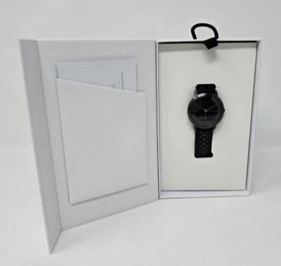 Withings Steel HR Hybrid MultiSport Tracking Herzfrequenz schwarz Smartwatch OVP - Bild 1 von 2